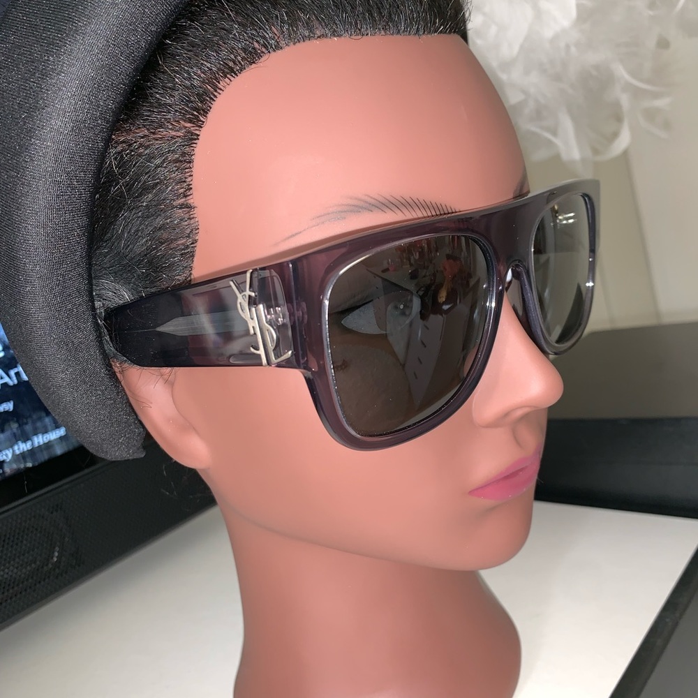 YSL AUTHENTIC SUNGLASSES BLACK TRANSPARENT